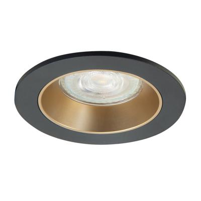 Highlight Design spotDownlights zwart met goud Ø 9,4cm - S7831.38