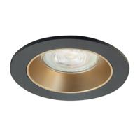 Highlight Design spotDownlights zwart met goud Ø 9,4cm - S7831.38