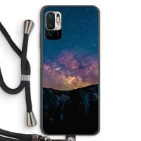 Travel to space: Xiaomi Redmi Note 10 5G Transparant Hoesje met koord