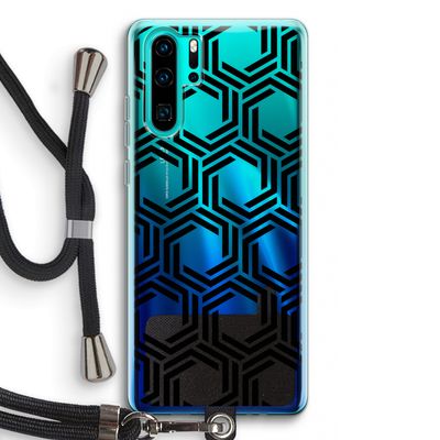 Geometrisch patroon: Huawei P30 Pro Transparant Hoesje met koord