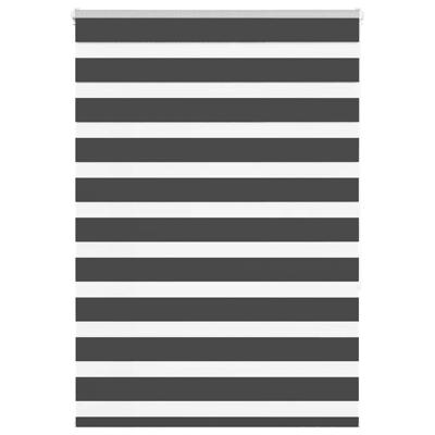 VidaXL Zebra rolgordijn 115x150 cm stofbreedte 110,9 cm zwart