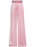 ZIMMERMANN pantalon ample à taille ceinturée - Rose