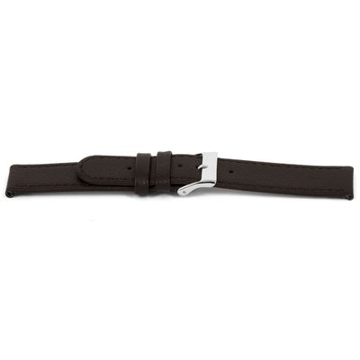 Horlogeband Universeel D400 Leder Bruin 14mm