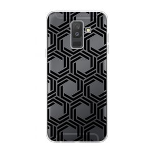 Geometrisch patroon: Samsung Galaxy A6 Plus (2018) Transparant Hoesje