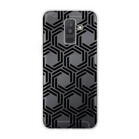 Geometrisch patroon: Samsung Galaxy A6 Plus (2018) Transparant Hoesje