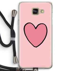 Hartje: Samsung Galaxy A5 (2016) Transparant Hoesje met koord