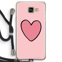 Hartje: Samsung Galaxy A5 (2016) Transparant Hoesje met koord Hartje: Samsung Galaxy A5 (2016) Transparant Hoesje met koord