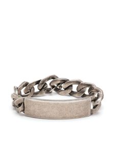 Maison Margiela bracelet en chaîne à logo gravé - Argent