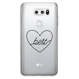 Best heart black: LG V30 Transparant Hoesje