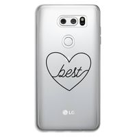 Best heart black: LG V30 Transparant Hoesje