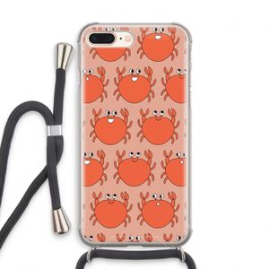 Krab: iPhone 7 PLUS Transparant Hoesje met koord