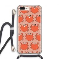 Krab: iPhone 7 PLUS Transparant Hoesje met koord