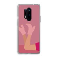 Pink boots: OnePlus 8 Pro Transparant Hoesje