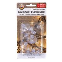 Zuignappen haakjes/ophanghaakjes - met sleuf - 24x stuks - 3,5 cm