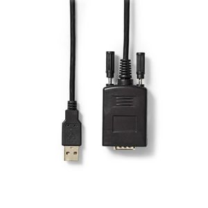 Nedis RS232-Converter | USB-A Male | RS232 | 0.90 m | 1 stuks - CCGW60852BK09 CCGW60852BK09