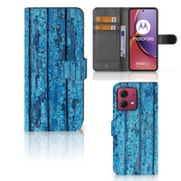 Motorola Moto G84 Book Style Case Wood Blue