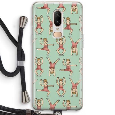 Gymboys: OnePlus 6 Transparant Hoesje met koord