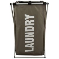 Wasmand Profi- met 1x opvang waszak - 65 liter compartiment - 38 x 35 x 57 cm - aluminium frame Wasmand Profi- met 1x opvang waszak - 65 liter compartiment - 38 x 35 x 57 cm - aluminium frame