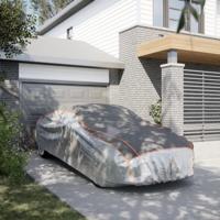 VidaXL Autohoes voor sedan hagelbescherming m zilverkleurig en grijs