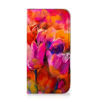 Bookcase iPhone 16 Tulips