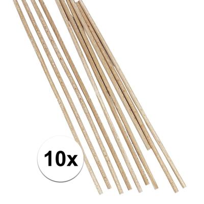 Rayher hobby knutselhoutjes - 25 x 0,5 cm - 10x stuks - naturel - knutselstokjes