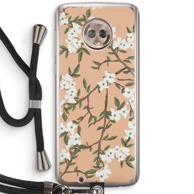 Blossoming spring: Motorola Moto G6 Transparant Hoesje met koord