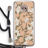 Blossoming spring: Motorola Moto G6 Transparant Hoesje met koord