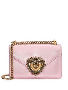 Dolce & Gabbana medium Devotion leather crossbody bag - Rose