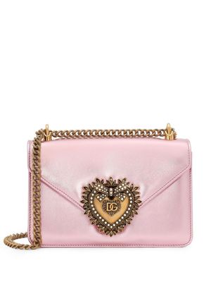 Dolce & Gabbana sac à bandoulière Devotion médium - Rose