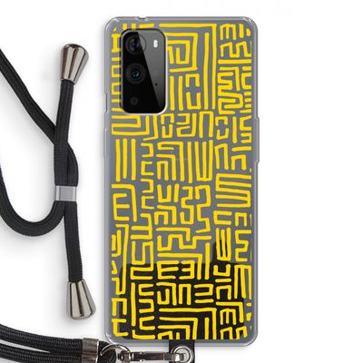 Majorelle Blue Print: OnePlus 9 Pro Transparant Hoesje met koord