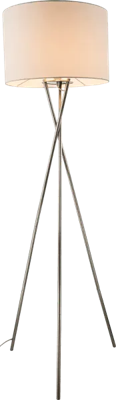Driepoot vloerlamp wit &apos;Gustav&apos; E27 fitting 160cm