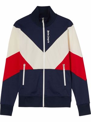 Palm Angels veste de sport à design colour block - Bleu