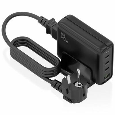 Draadloze oplader Aisens ASCH-140W4P056-BK Zwart 140 W