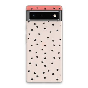 Kleine kattenkopjes: Google Pixel 6 Transparant Hoesje
