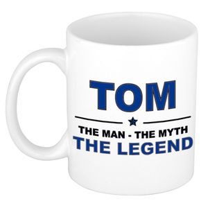 Tom The man, The myth the legend collega kado mokken/bekers 300 ml