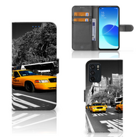 OPPO Reno6 5G Flip Cover New York Taxi - thumbnail