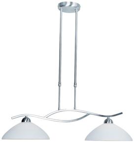 Steinhauer Eettafel hanglamp Capri 2-lichts chroom met wit 6836ST