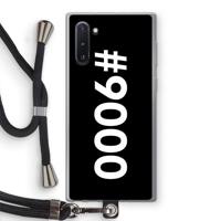 #9000: Samsung Galaxy Note 10 Transparant Hoesje met koord