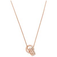 Swarovski 5419853 Ketting Further Pendant Double rosékleurig