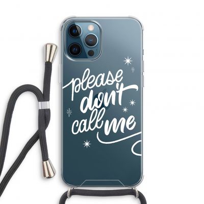 Don't call: iPhone 12 Pro Transparant Hoesje met koord