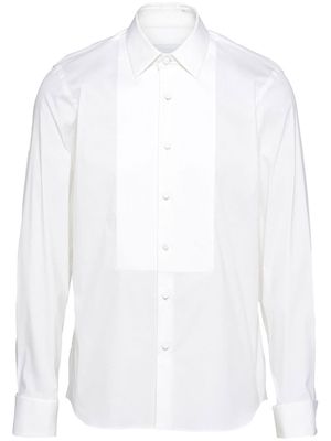 Prada chemise en popeline à manches longues - Blanc