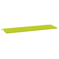 The Living Store Tuinbankkussen - Oxford stof - 180x50x3 cm - Houdt meubels veilig op zijn plaats - Helder groen