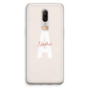 Strawberry Milkshake: OnePlus 6 Transparant Hoesje