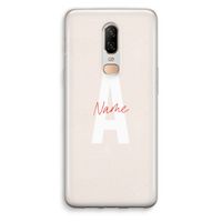 Strawberry Milkshake: OnePlus 6 Transparant Hoesje