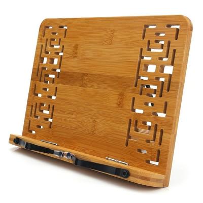 Hout Tablet boekensteunen beugel Cookbook tekstboeken document bamboe opvouwbare lezing rest boek stand type: holle grote