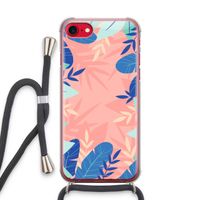Tropisch: iPhone SE 2020 Transparant Hoesje met koord
