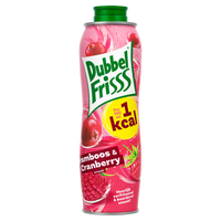 DubbelFrisss 1kcal FramboosCranberry Siroop 0, 75L bij Jumbo