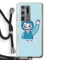 Zwaai: Huawei P40 Pro Plus Transparant Hoesje met koord