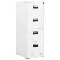 Archiefkast 46x62x133 cm staal wit