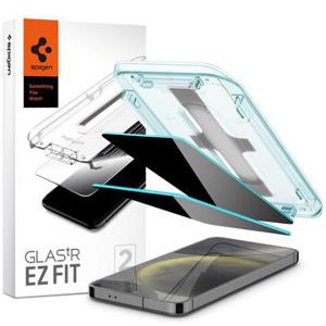 Samsung Galaxy S24+ Spigen Glas.tR Ez Fit Privacy Glazen Screenprotector - 9H - 2 St.